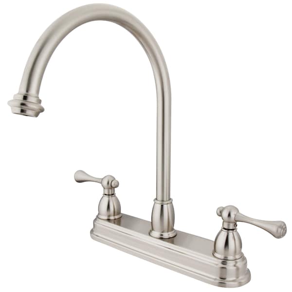 Kingston Brass 8" Centerset Kitchen Faucet, Brushed Nickel KB3748BL - main